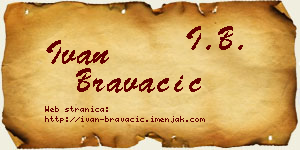 Ivan Bravačić vizit kartica